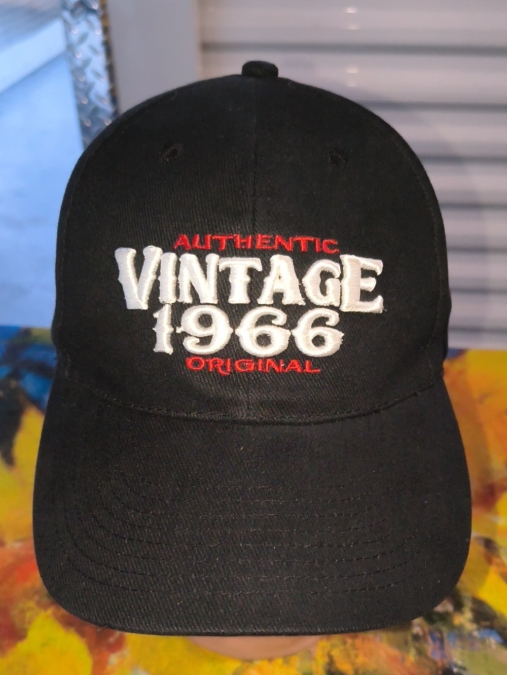 Authentic Vintage 1966 Original Embroidered Logo Strap-on Hat Cap OSFM